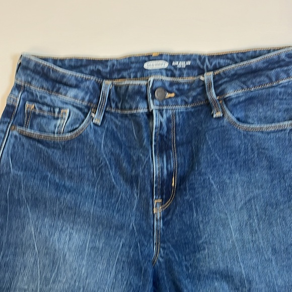 Old Navy Slim Wide Leg High Rise Jeans - Picture 3 of 7